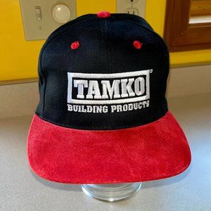 Tamko Building Products Mens Black Suede Blend Cap Baseball Hat -NEW